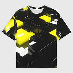 Футболка оверсайз мужская Абстракция обман зрения, цвет: 3D-принт