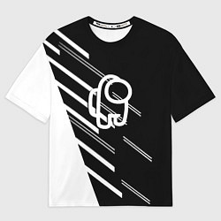 Футболка оверсайз мужская Among us pattern sport, цвет: 3D-принт