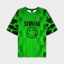 Футболка оверсайз мужская Nirvana x Billie, цвет: 3D-принт