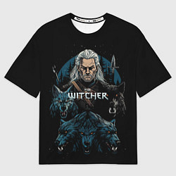 Мужская футболка оверсайз The Witcher and wolfs