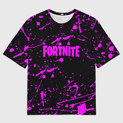 Футболка оверсайз мужская Fortnite краски, цвет: 3D-принт