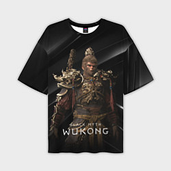 Футболка оверсайз мужская Black Myth Wukong в доспехах, цвет: 3D-принт