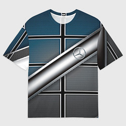 Футболка оверсайз мужская Mercedes benz sport geometry, цвет: 3D-принт