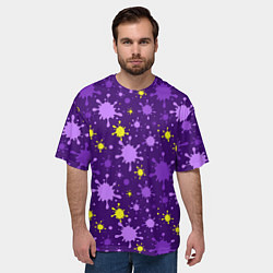 Футболка оверсайз мужская Мелкие кляксы, цвет: 3D-принт — фото 2