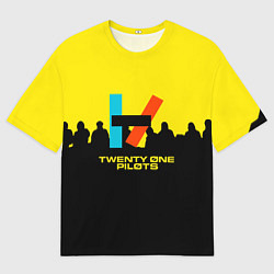 Футболка оверсайз мужская Twenty one pilots rock steel, цвет: 3D-принт