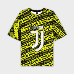 Футболка оверсайз мужская Juventus pattern fc, цвет: 3D-принт