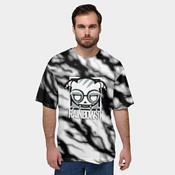Футболка оверсайз мужская Rainbow six storm black, цвет: 3D-принт — фото 2