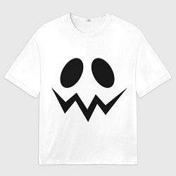 Футболка оверсайз мужская Злой призрак верх, цвет: 3D-принт