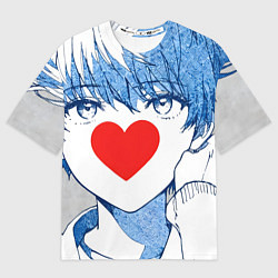 Футболка оверсайз мужская Манга a boy love, цвет: 3D-принт