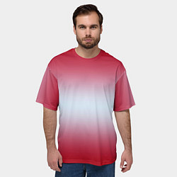 Футболка оверсайз мужская Gradient color, цвет: 3D-принт — фото 2