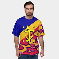 Футболка оверсайз мужская Doom камуфляж, цвет: 3D-принт — фото 2