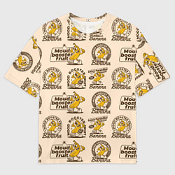 Мужская футболка оверсайз Банановый фрукт повышающий настроение