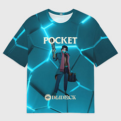 Футболка оверсайз мужская Pocket Deadlock, цвет: 3D-принт