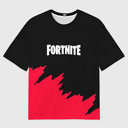 Футболка оверсайз мужская Fortnite розовые краски, цвет: 3D-принт