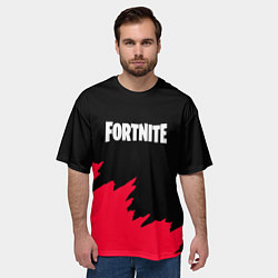Футболка оверсайз мужская Fortnite розовые краски, цвет: 3D-принт — фото 2