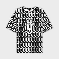 Футболка оверсайз мужская Juventus fc pattern, цвет: 3D-принт