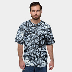 Футболка оверсайз мужская Нервные окончания, цвет: 3D-принт — фото 2