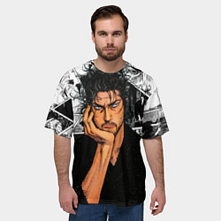 Футболка оверсайз мужская Musashi ponders, цвет: 3D-принт — фото 2