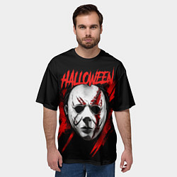 Футболка оверсайз мужская Halloween Michael Myers, цвет: 3D-принт — фото 2