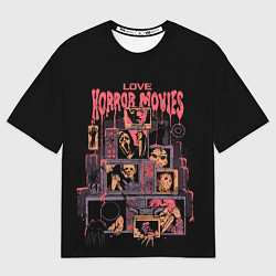 Футболка оверсайз мужская Love horror movies, цвет: 3D-принт