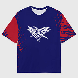 Футболка оверсайз мужская Velial squad текстура, цвет: 3D-принт