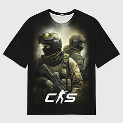 Мужская футболка оверсайз CS спецназ