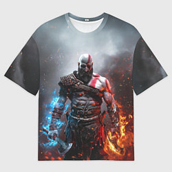 Мужская футболка оверсайз God of War Кратос