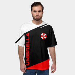 Футболка оверсайз мужская Umbrella corporation - resident evil, цвет: 3D-принт — фото 2