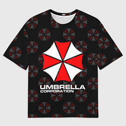 Футболка оверсайз мужская Resident evil - umbrella corporation, цвет: 3D-принт
