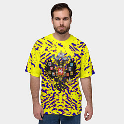 Футболка оверсайз мужская Империя России краски, цвет: 3D-принт — фото 2