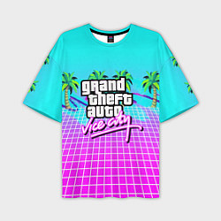 Футболка оверсайз мужская Vice city tropic collection, цвет: 3D-принт