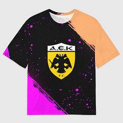 Футболка оверсайз мужская AEK fc geometry splash, цвет: 3D-принт