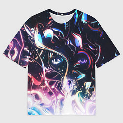 Футболка оверсайз мужская Фрактальный узор текстура, цвет: 3D-принт