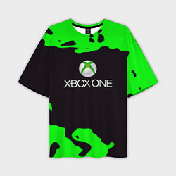 Мужская футболка оверсайз Xbox fire green