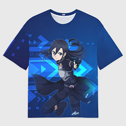 Футболка оверсайз мужская Кирито - Призрачная пуля, цвет: 3D-принт