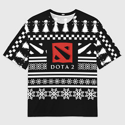Футболка оверсайз мужская Dota pattern game, цвет: 3D-принт