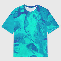 Футболка оверсайз мужская Эффект размытых красок, цвет: 3D-принт
