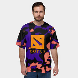 Футболка оверсайз мужская DOTA 2 камуфляж, цвет: 3D-принт — фото 2