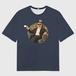 Футболка оверсайз мужская Леонид Каневский царь, цвет: 3D-принт