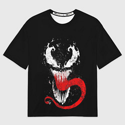 Футболка оверсайз мужская Лицо Венома, цвет: 3D-принт