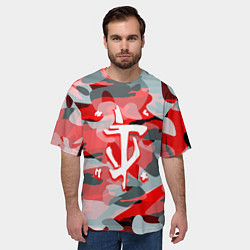 Футболка оверсайз мужская Doom камуфляж палача, цвет: 3D-принт — фото 2