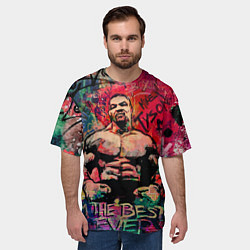 Футболка оверсайз мужская Майк Тайсон - лучший навсегда, цвет: 3D-принт — фото 2