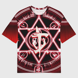Футболка оверсайз мужская Doom logo, цвет: 3D-принт