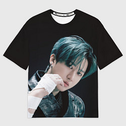 Футболка оверсайз мужская Stray Kids Changbin Giant concept, цвет: 3D-принт