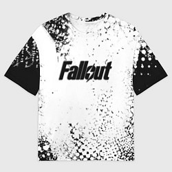 Футболка оверсайз мужская Fallout game краски, цвет: 3D-принт