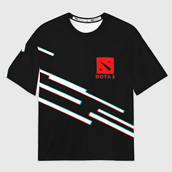 Футболка оверсайз мужская DOTA2 lines, цвет: 3D-принт
