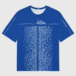 Мужская футболка оверсайз Не удачная рыбалка