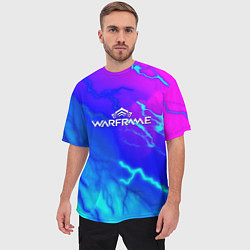Футболка оверсайз мужская Warframe neon storm, цвет: 3D-принт — фото 2