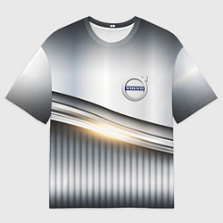 Футболка оверсайз мужская Volvo metalic car, цвет: 3D-принт