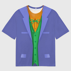 Мужская футболка оверсайз Джокер комиксный костюм низ